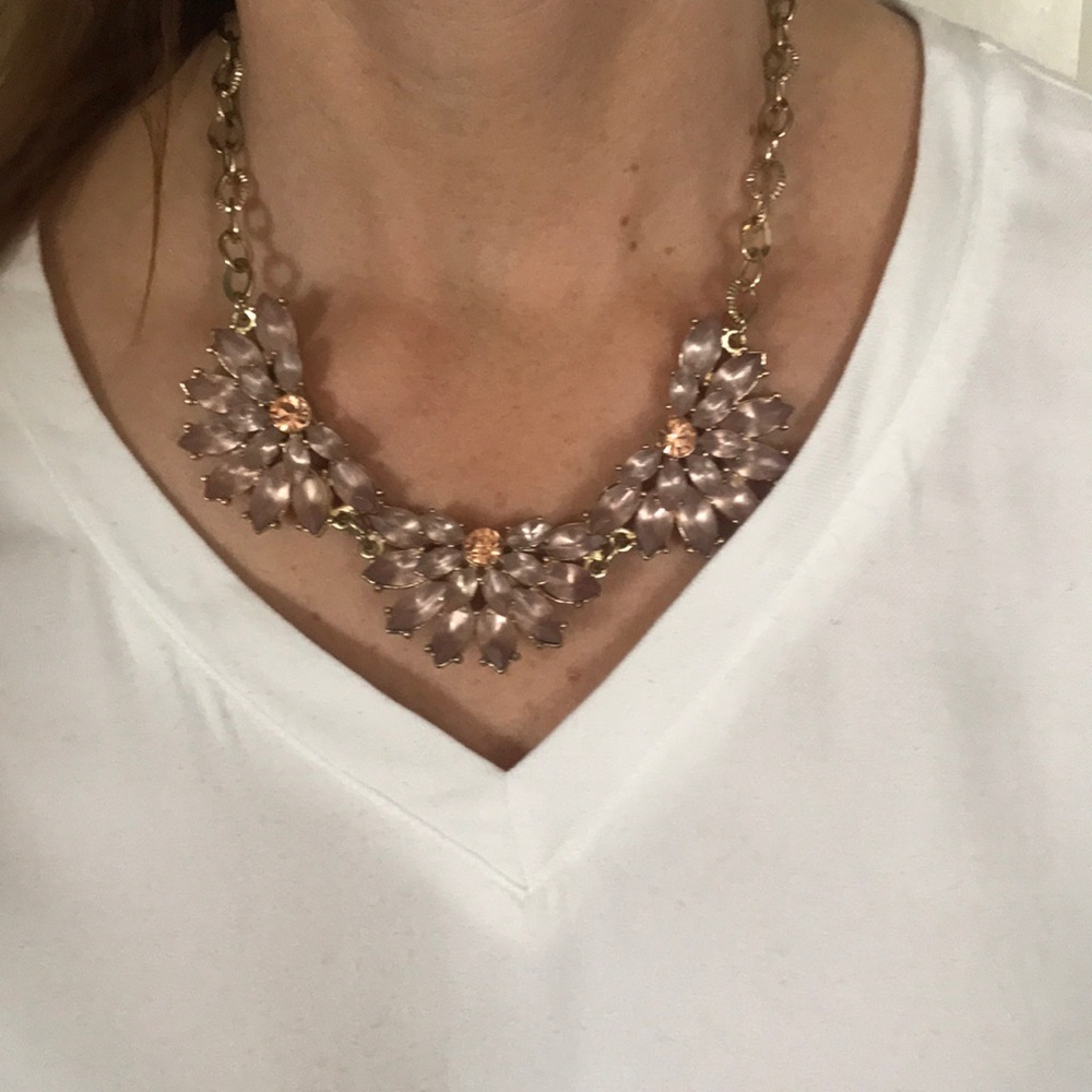 Chunky rhinestone necklace